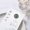 Wax Seal Stickers - Rosemary Wedding Invitation Envelope Seal Stickers, 50 Pcs Self Adhesive Olive Green Stickers, Perfect for Invitation, Envelopes, Gift Wrapping, Christmas